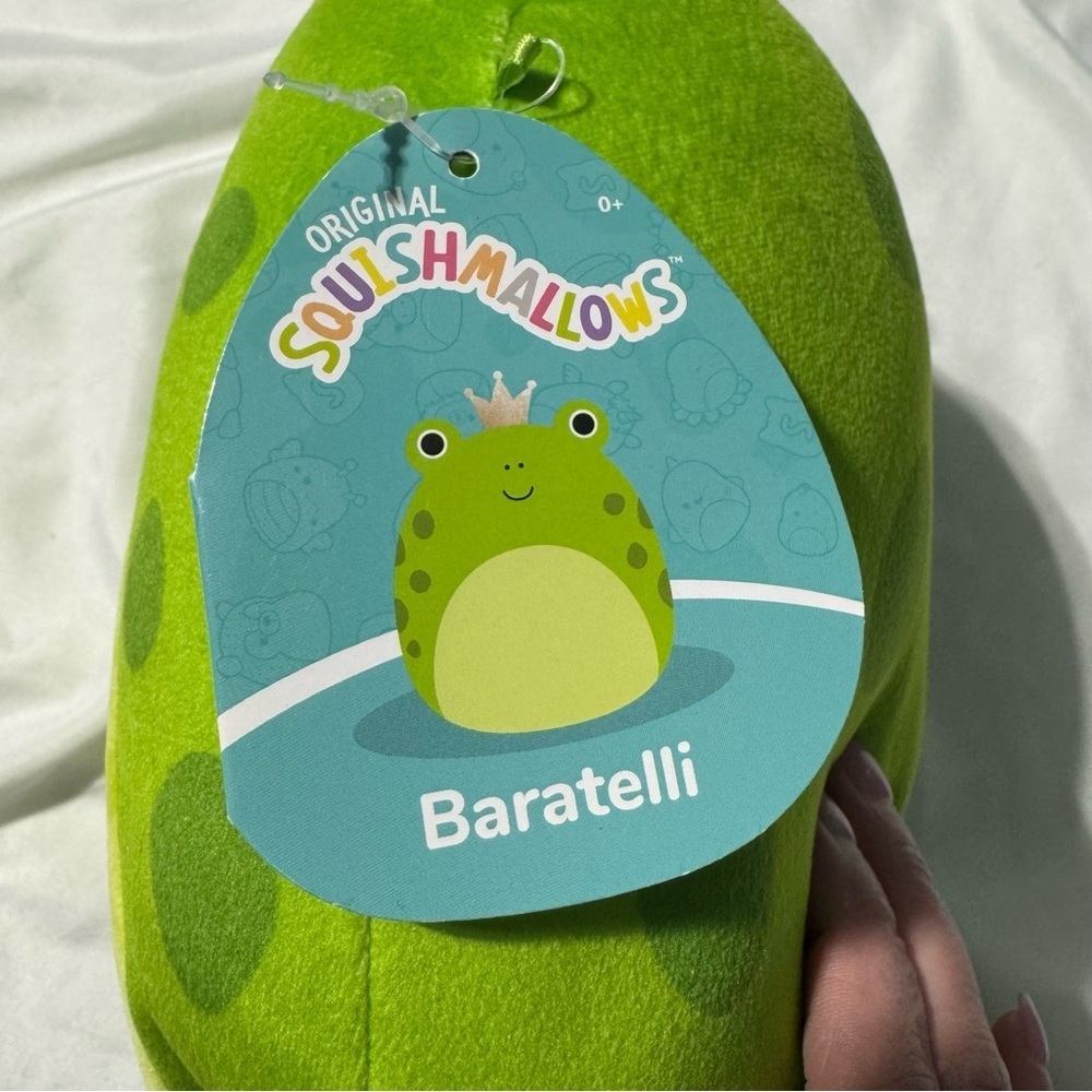 Squishmallows Baratelli Frog Prince 8” Plush NWT – Crowned Green Frog – Kellytoy - Picture 5 of 9
